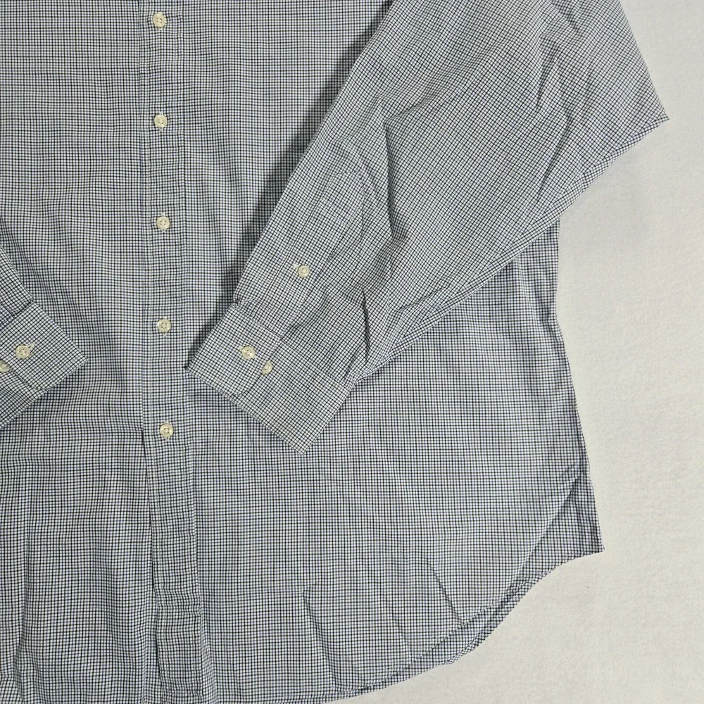 Polo Ralph Lauren Estate Shirt Mens 18 2XL Blue Classic Fit Button Up